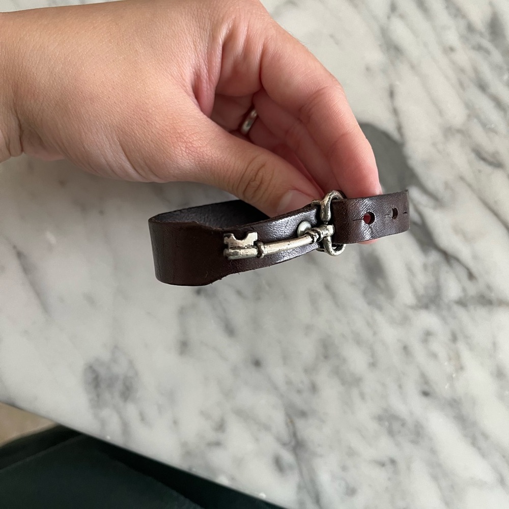 Fossil leather bracelet